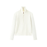 Women's Short Cable-Knit Half-Zip Sweater